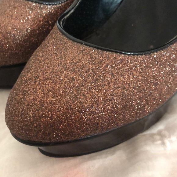 Apple Bottom Brown Glitter Stiletto size 9 - Picture 4 of 6